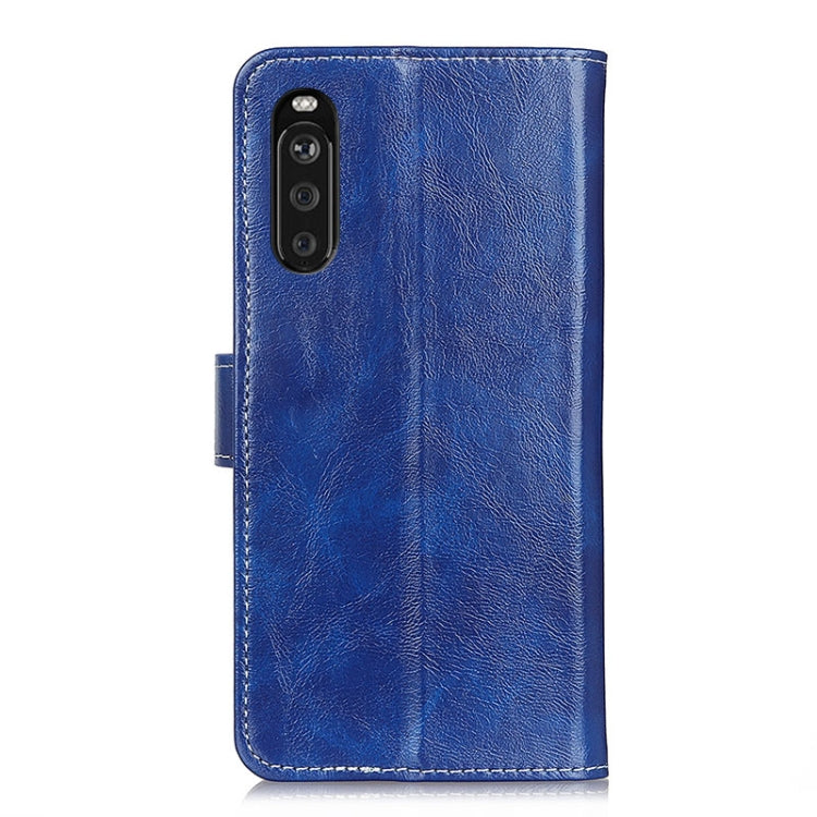 For Sony Xperia 10 III Retro Crazy Horse Texture Horizontal Flip Leather Case with Holder & Card Slots & Photo Frame & Wallet