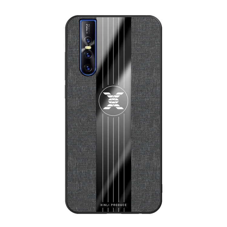 For Vivo S1 Pro XINLI Stitching Cloth Texture Shockproof TPU Protective Case