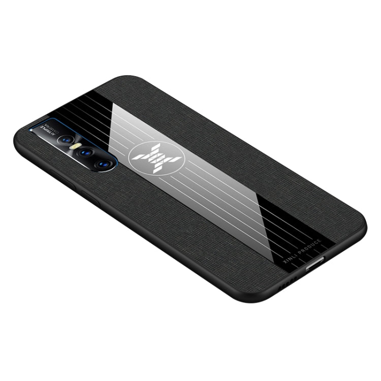 For Vivo S1 Pro XINLI Stitching Cloth Texture Shockproof TPU Protective Case
