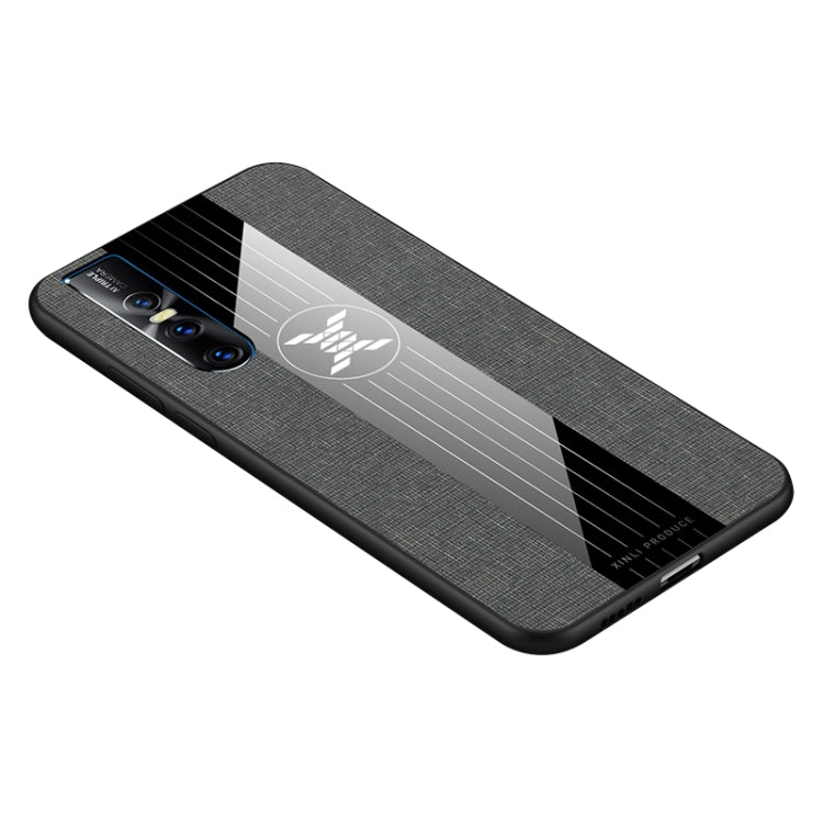 For Vivo S1 Pro XINLI Stitching Cloth Texture Shockproof TPU Protective Case