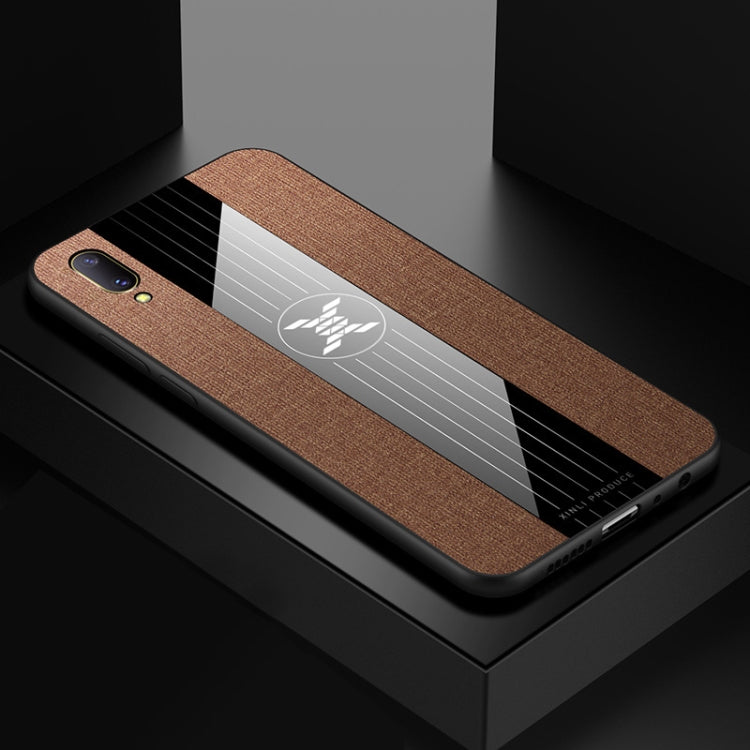 For Vivo V11 / X21S XINLI Stitching Cloth Texture Shockproof TPU Protective Case