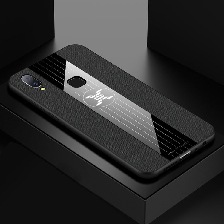 For Vivo V11i / Z3i XINLI Stitching Cloth Texture Shockproof TPU Protective Case