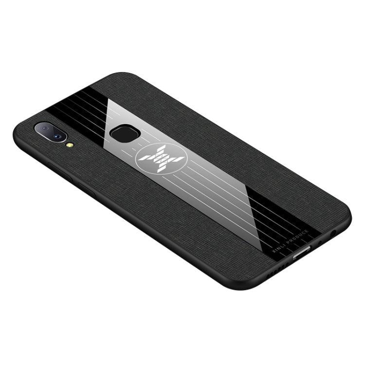 For Vivo V11i / Z3i XINLI Stitching Cloth Texture Shockproof TPU Protective Case