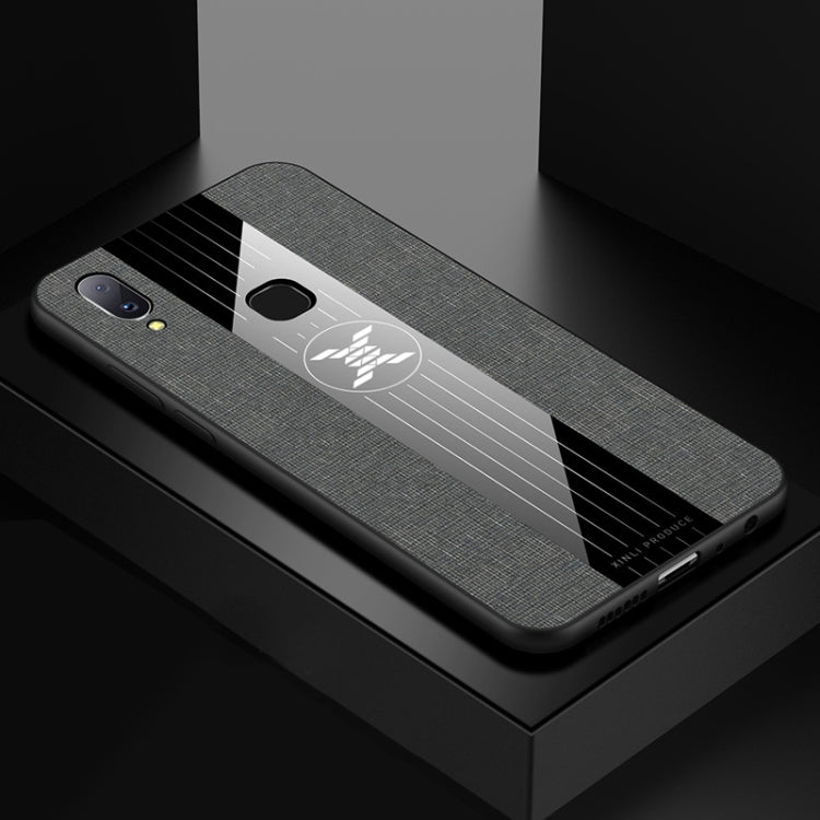 For Vivo V11i / Z3i XINLI Stitching Cloth Texture Shockproof TPU Protective Case