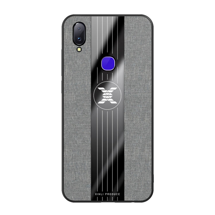 For Vivo V11i / Z3i XINLI Stitching Cloth Texture Shockproof TPU Protective Case