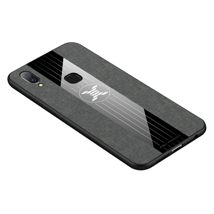 For Vivo V11i / Z3i XINLI Stitching Cloth Texture Shockproof TPU Protective Case