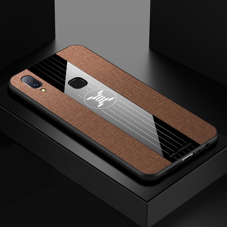 For Vivo V11i / Z3i XINLI Stitching Cloth Texture Shockproof TPU Protective Case