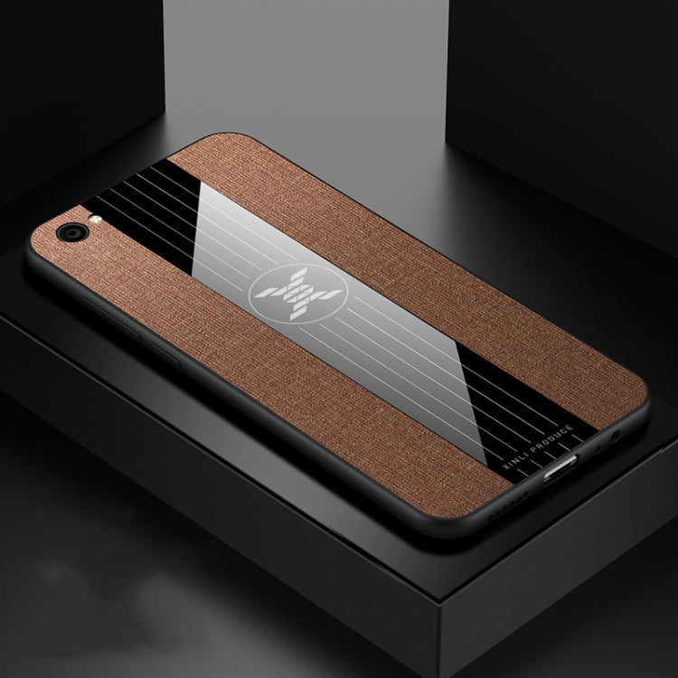 For Vivo X9 XINLI Stitching Cloth Texture Shockproof TPU Protective Case
