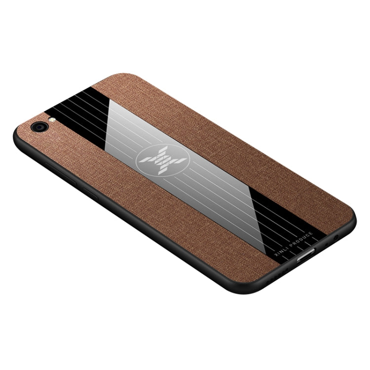 For Vivo X9 XINLI Stitching Cloth Texture Shockproof TPU Protective Case