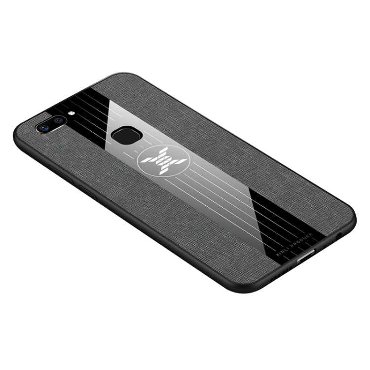 For Vivo X20 XINLI Stitching Cloth Texture Shockproof TPU Protective Case