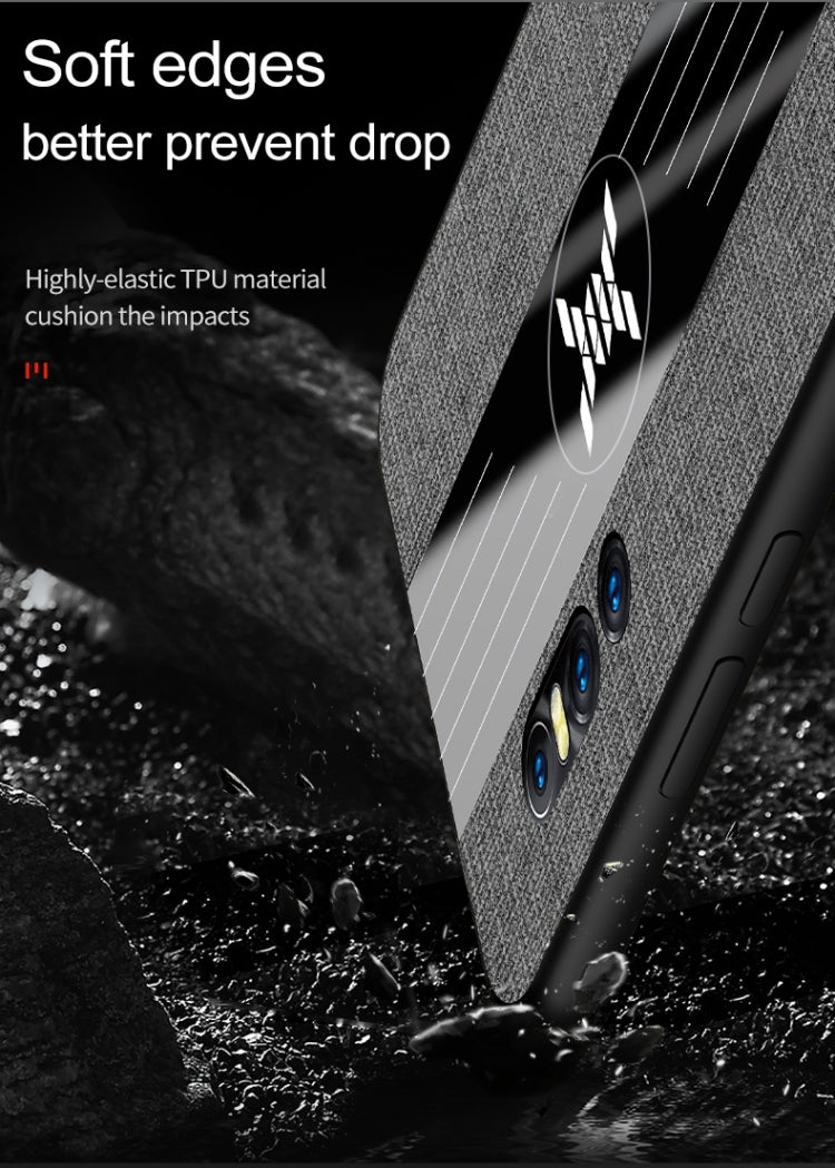 For Vivo X27 XINLI Stitching Cloth Texture Shockproof TPU Protective Case