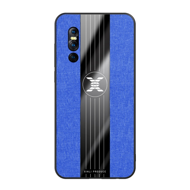 For Vivo X27 XINLI Stitching Cloth Texture Shockproof TPU Protective Case