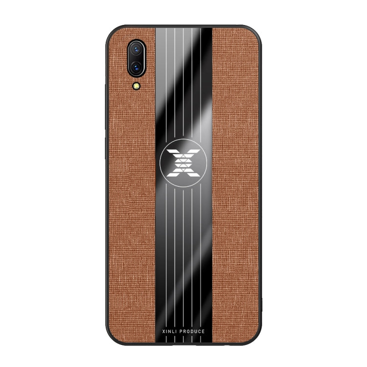 For Vivo X23 XINLI Stitching Cloth Texture Shockproof TPU Protective Case