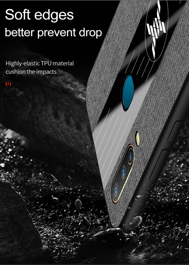 For Vivo Y3 / Y17 XINLI Stitching Cloth Texture Shockproof TPU Protective Case
