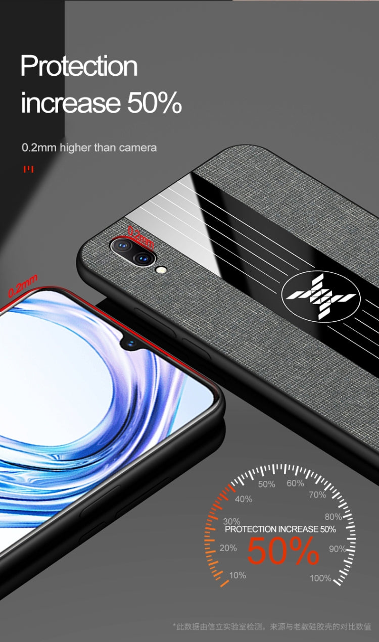 For Vivo X23 Symphony Edition XINLI Stitching Cloth Texture Shockproof TPU Protective Case