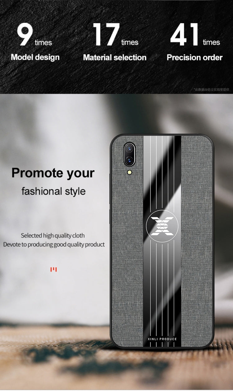 For Vivo X23 Symphony Edition XINLI Stitching Cloth Texture Shockproof TPU Protective Case