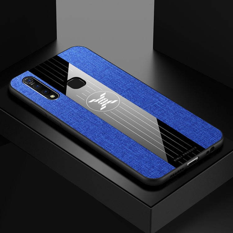 For Vivo Z5X XINLI Stitching Cloth Texture Shockproof TPU Protective Case
