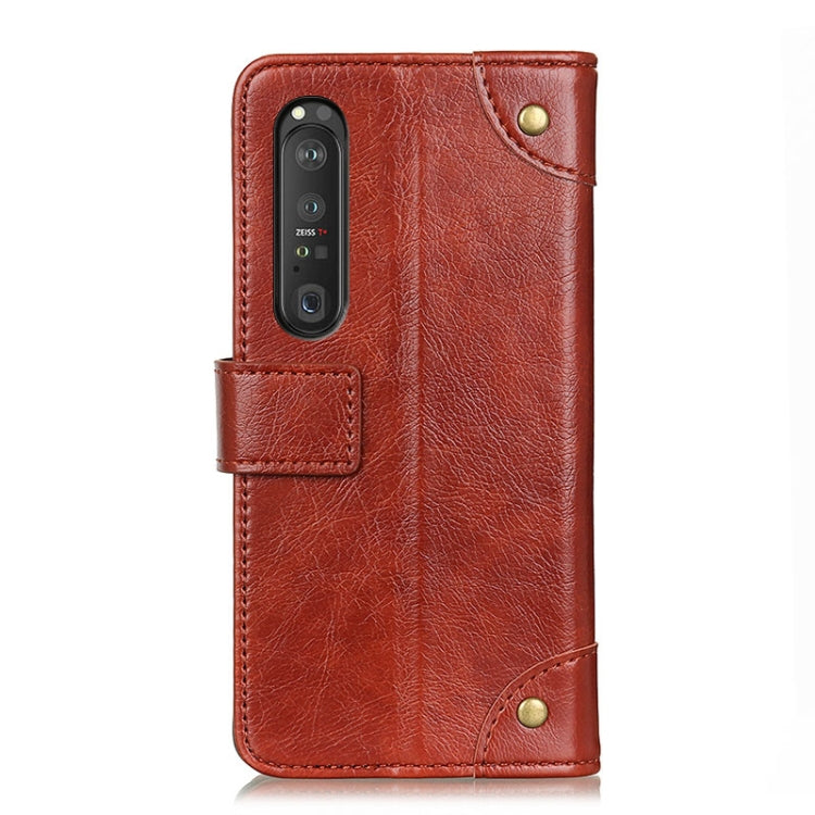 For Sony Xperia 1 III Copper Buckle Nappa Texture Horizontal Flip Leather Case with Holder & Card Slots & Wallet
