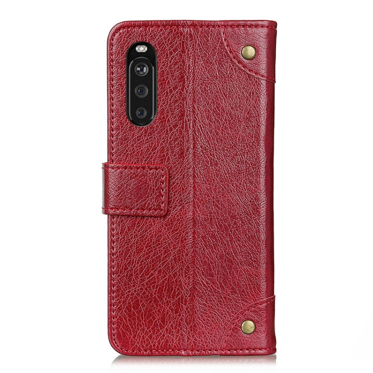 For Sony Xperia 10 III Copper Buckle Nappa Texture Horizontal Flip Leather Case with Holder & Card Slots & Wallet