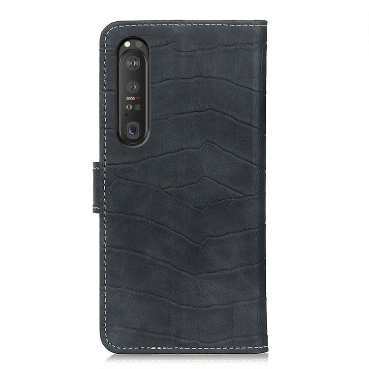 For Sony Xperia 1 III Crocodile Texture Horizontal Flip Leather Case with Holder & Card Slots & Wallet & Photo Frame