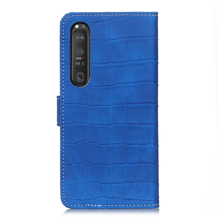For Sony Xperia 1 III Crocodile Texture Horizontal Flip Leather Case with Holder & Card Slots & Wallet & Photo Frame