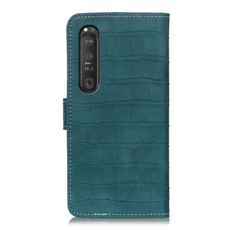 For Sony Xperia 1 III Crocodile Texture Horizontal Flip Leather Case with Holder & Card Slots & Wallet & Photo Frame