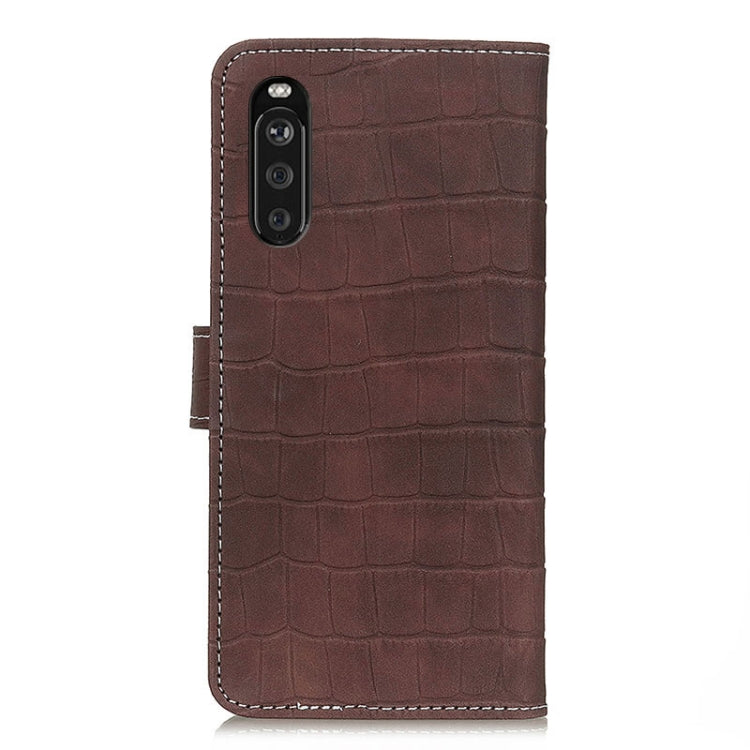 For Sony Xperia 10 III Crocodile Texture Horizontal Flip Leather Case with Holder & Card Slots & Wallet & Photo Frame