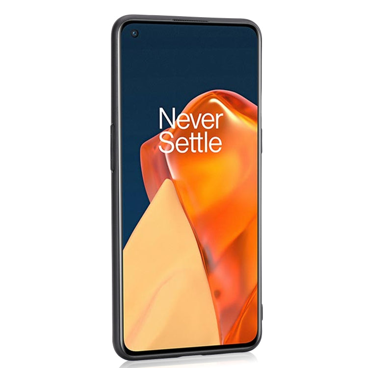 For OnePlus 9 Crazy Horse Textured Calfskin PU+PC+TPU Case