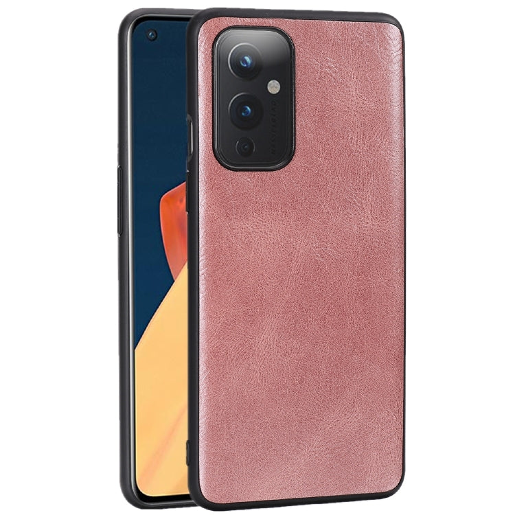 For OnePlus 9 Crazy Horse Textured Calfskin PU+PC+TPU Case