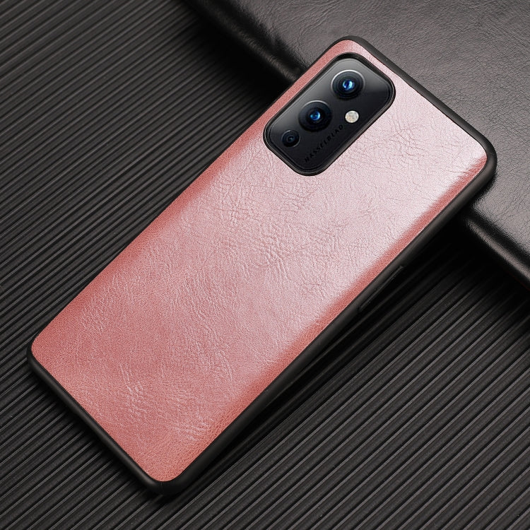 For OnePlus 9 Crazy Horse Textured Calfskin PU+PC+TPU Case