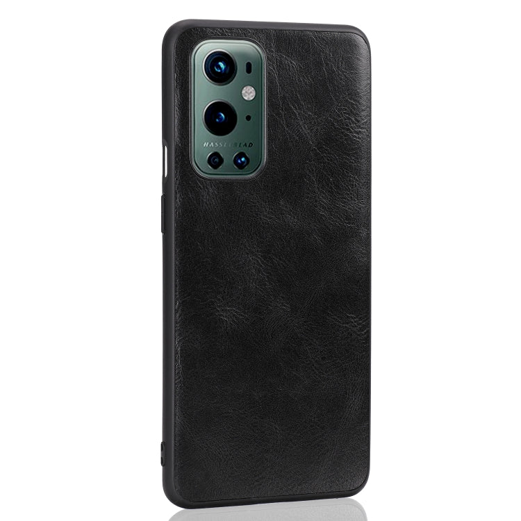 For OnePlus 9 Pro Crazy Horse Textured Calfskin PU+PC+TPU Case