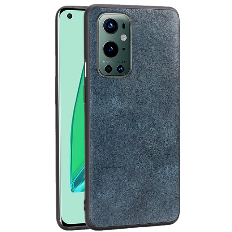 For OnePlus 9 Pro Crazy Horse Textured Calfskin PU+PC+TPU Case