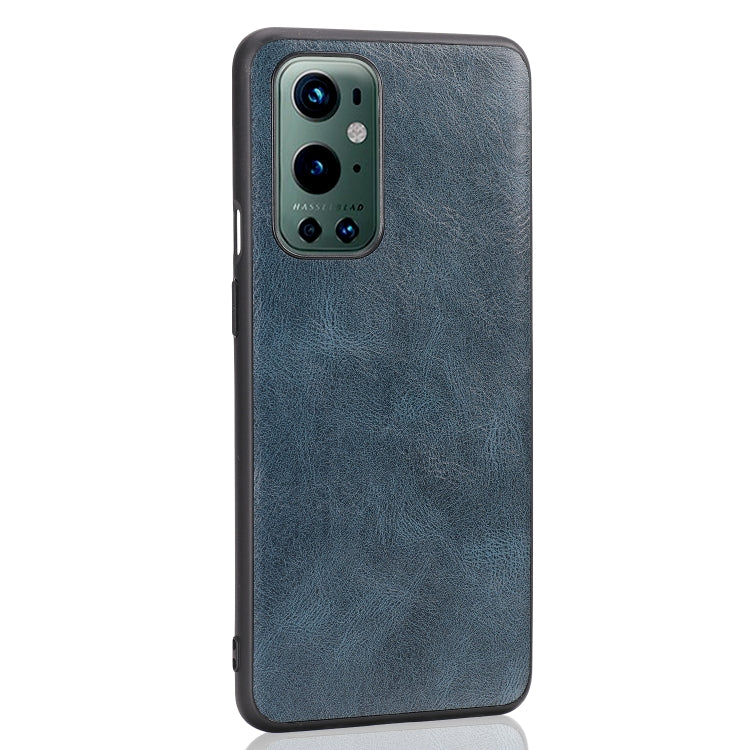 For OnePlus 9 Pro Crazy Horse Textured Calfskin PU+PC+TPU Case
