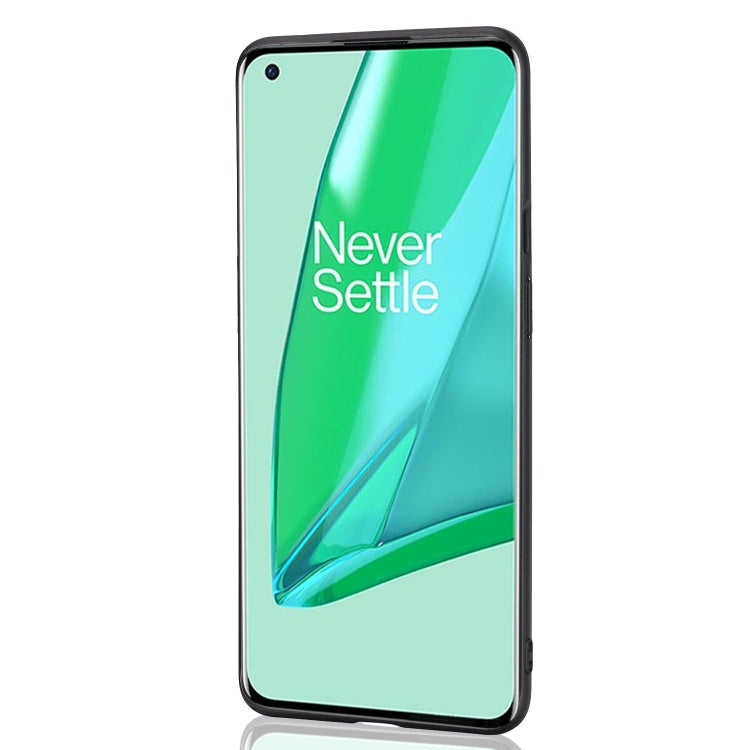 For OnePlus 9 Pro Crazy Horse Textured Calfskin PU+PC+TPU Case