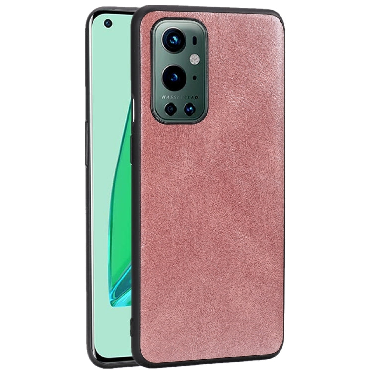 For OnePlus 9 Pro Crazy Horse Textured Calfskin PU+PC+TPU Case