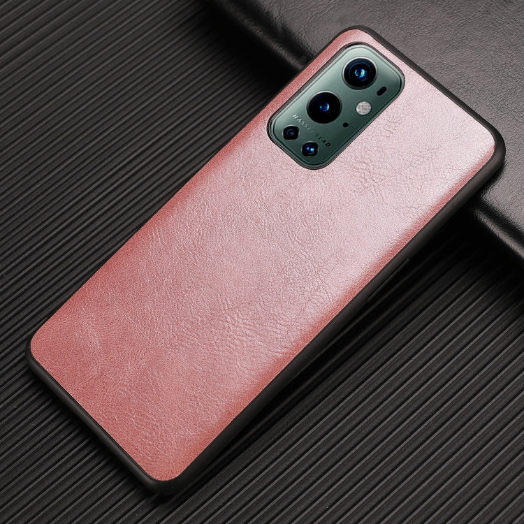 For OnePlus 9 Pro Crazy Horse Textured Calfskin PU+PC+TPU Case