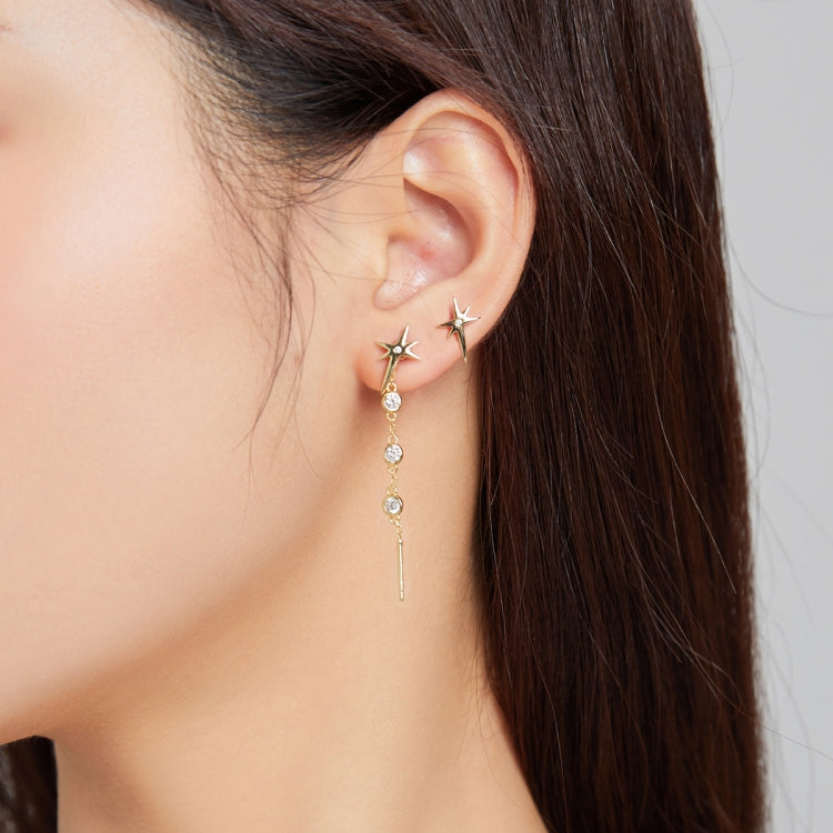S925 Sterling Silver Stars Women Earrings