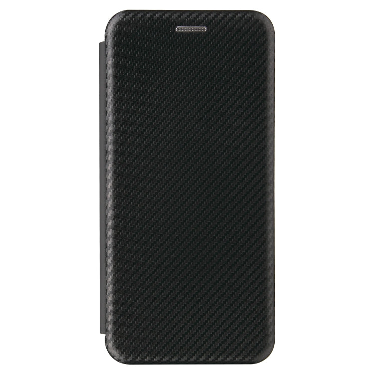 For Huawei P50 Pro Carbon Fiber Texture Horizontal Flip TPU + PC + PU Leather Case with Card Slot