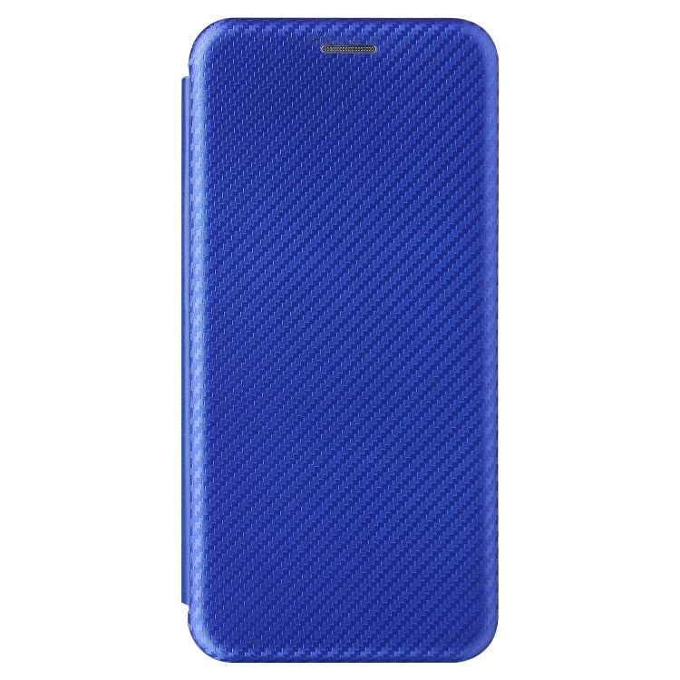 For Huawei P50 Pro Carbon Fiber Texture Horizontal Flip TPU + PC + PU Leather Case with Card Slot