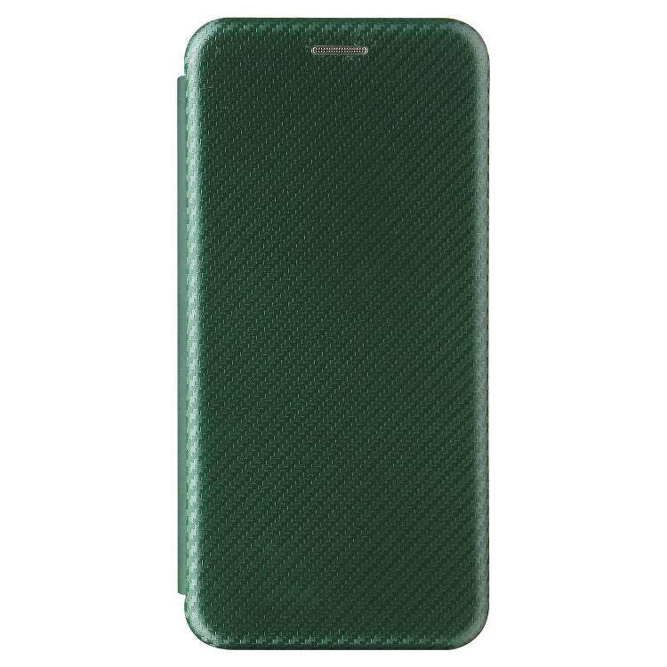 For Huawei P50 Pro Carbon Fiber Texture Horizontal Flip TPU + PC + PU Leather Case with Card Slot