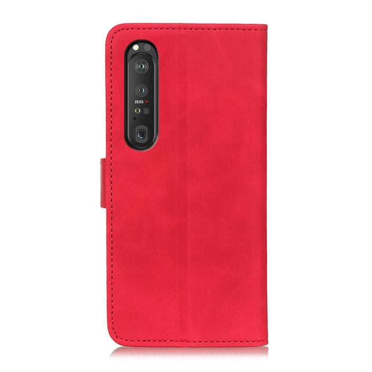 For Sony Xperia 1 III KHAZNEH Retro Texture PU + TPU Horizontal Flip Leather Case with Holder & Card Slots & Wallet