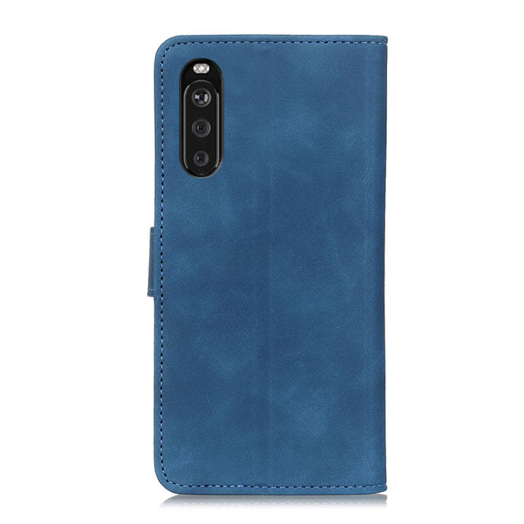 For Sony Xperia 10 III KHAZNEH Retro Texture PU + TPU Horizontal Flip Leather Case with Holder & Card Slots & Wallet