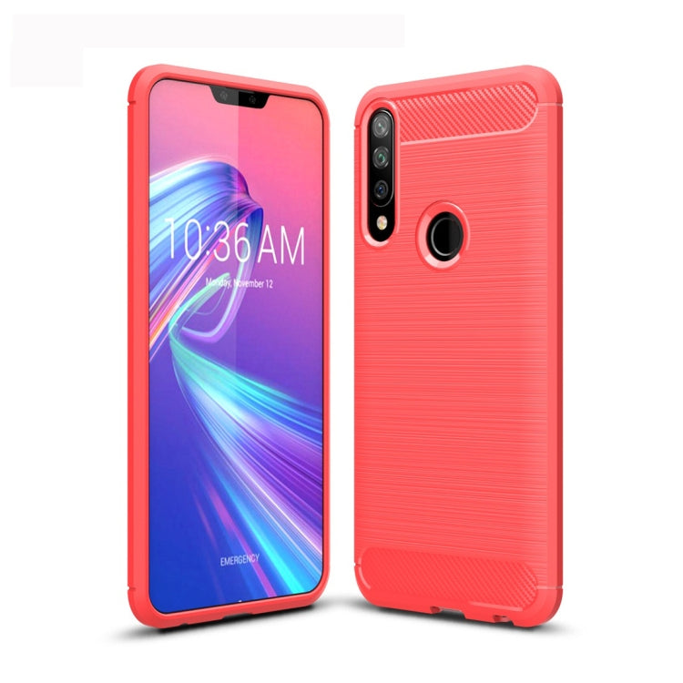 For Asus Zenfone Max Shot ZB634KL Brushed Texture Carbon Fiber TPU Case