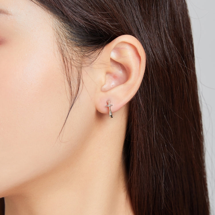 S925 Sterling Silver Shining Star Ear Buckle Women Earrings