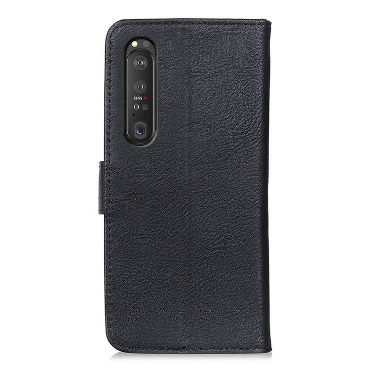 For Sony Xperia 1 III KHAZNEH Cowhide Texture Horizontal Flip Leather Case with Holder & Card Slots & Wallet