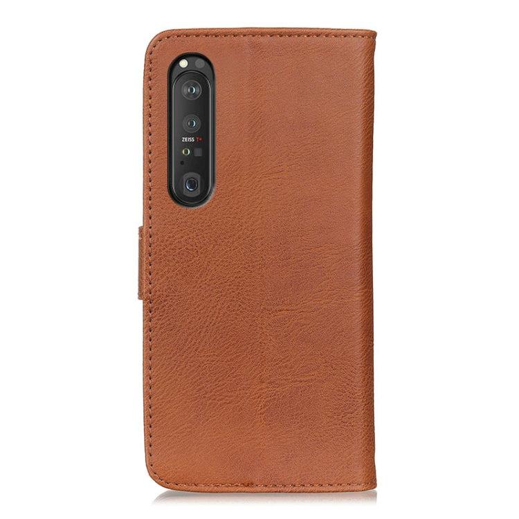 For Sony Xperia 1 III KHAZNEH Cowhide Texture Horizontal Flip Leather Case with Holder & Card Slots & Wallet