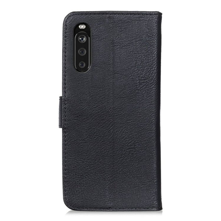 For Sony Xperia 10 III KHAZNEH Cowhide Texture Horizontal Flip Leather Case with Holder & Card Slots & Wallet