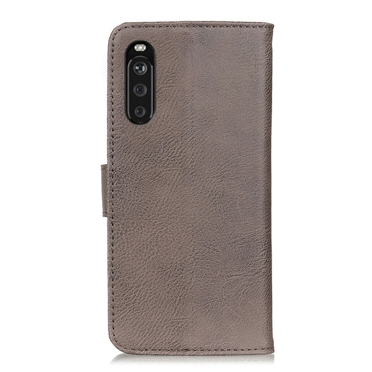 For Sony Xperia 10 III KHAZNEH Cowhide Texture Horizontal Flip Leather Case with Holder & Card Slots & Wallet