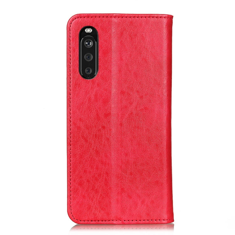 For Sony Xperia 10 III Magnetic Crazy Horse Texture Horizontal Flip Leather Case with Holder & Card Slots & Wallet