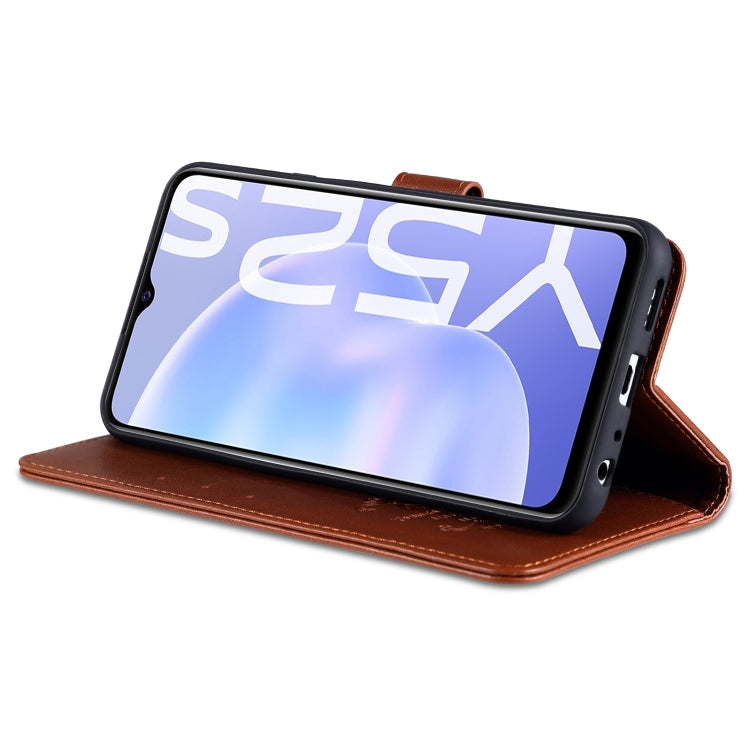 For vivo Y52s AZNS Sheepskin Texture Horizontal Flip Leather Case with Holder & Card Slots & Wallet